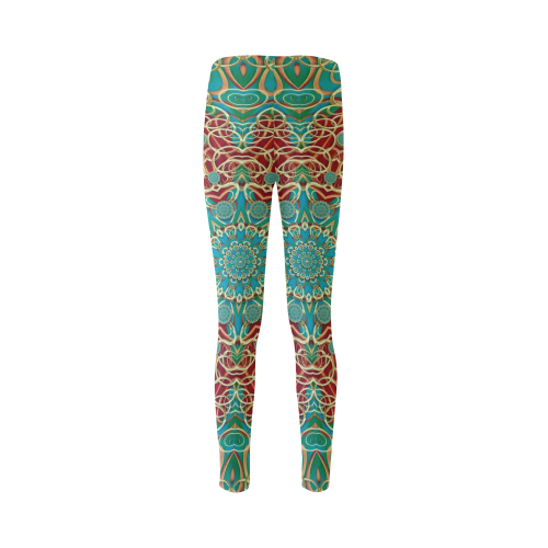 The wooden heart mandala,giving calm Cassandra Women's Leggings (Model L01)