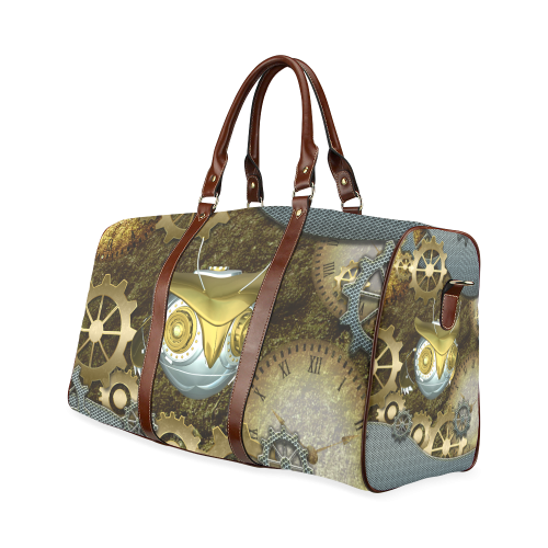 Steampunk, awesome skull Waterproof Travel Bag/Small (Model 1639)