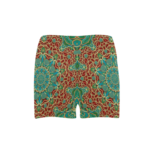 The wooden heart mandala,giving calm Briseis Skinny Shorts (Model L04)