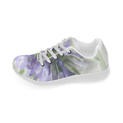 Purple Flowers Men’s Running Shoes (Model 020)