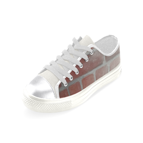 Red Brick Women's Classic Canvas Shoes (Model 018)