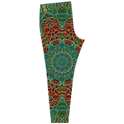 The wooden heart mandala,giving calm Cassandra Women's Leggings (Model L01)