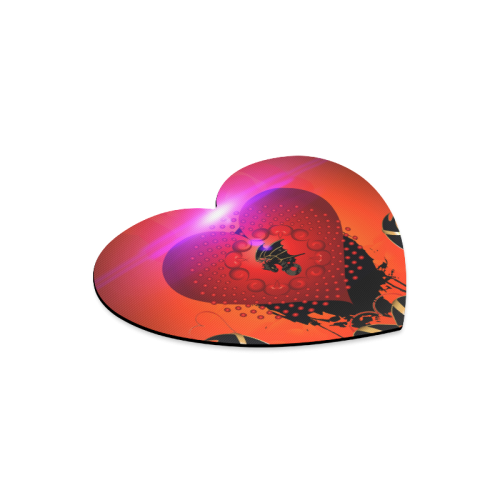 Heart with dragon Heart-shaped Mousepad