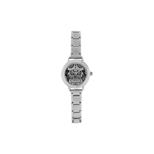 sugar skull Women's Italian Charm Watch(Model 107)