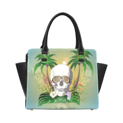 Funny skull Classic Shoulder Handbag (Model 1653)