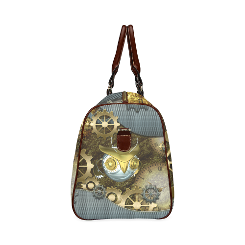 Steampunk, awesome skull Waterproof Travel Bag/Small (Model 1639)