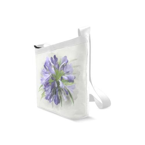 Purple Flower Crossbody Bags (Model 1613)