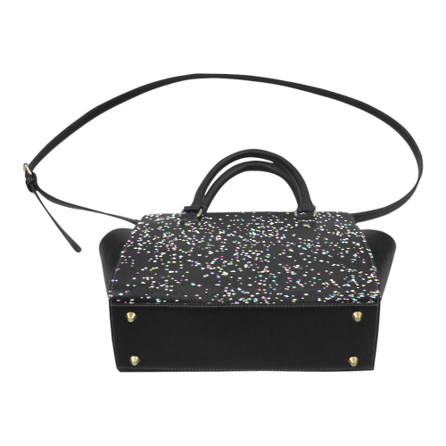 funny allover squares confetti Classic Shoulder Handbag (Model 1653)