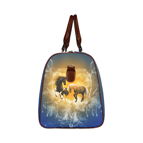 Wonderful horses Waterproof Travel Bag/Small (Model 1639)