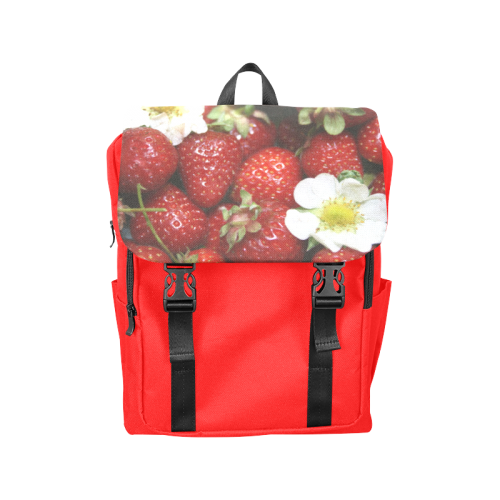 backpack with strawberries