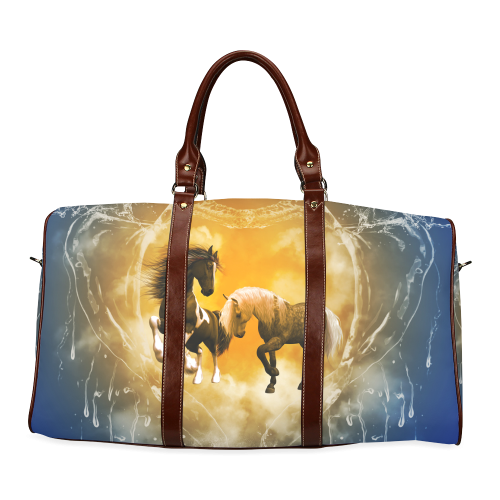 Wonderful horses Waterproof Travel Bag/Small (Model 1639)