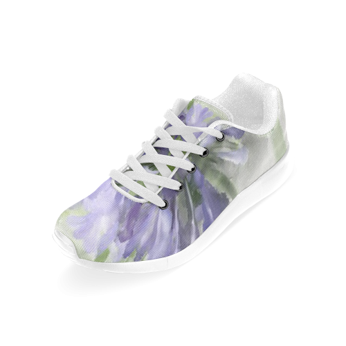 Purple Flowers Men’s Running Shoes (Model 020)