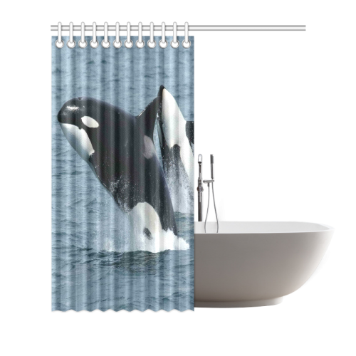 Whale20151001 Shower Curtain 72"x72"