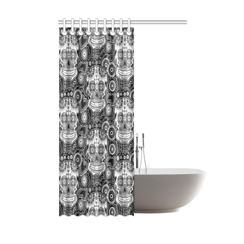 sugar skull Shower Curtain 48"x72"