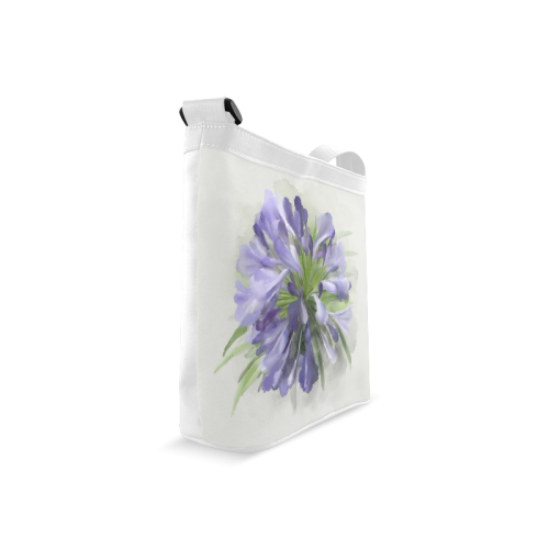 Purple Flower Crossbody Bags (Model 1613)