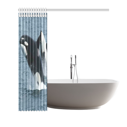 Whale20151001 Shower Curtain 72"x72"