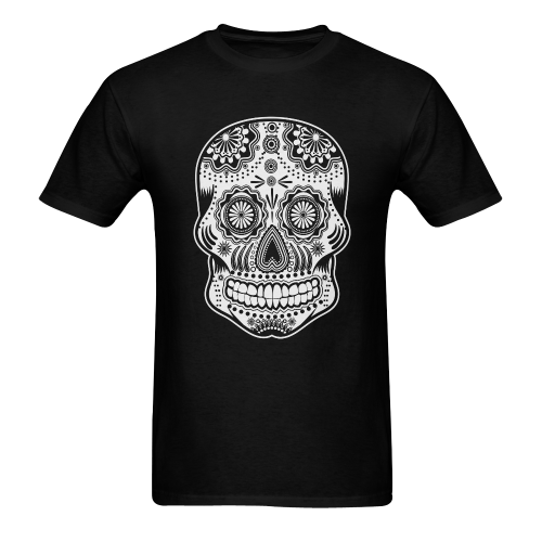 sugar skull Men's T-Shirt in USA Size (Two Sides Printing)