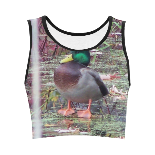 Mallard Drake Women's Crop Top (Model T42)