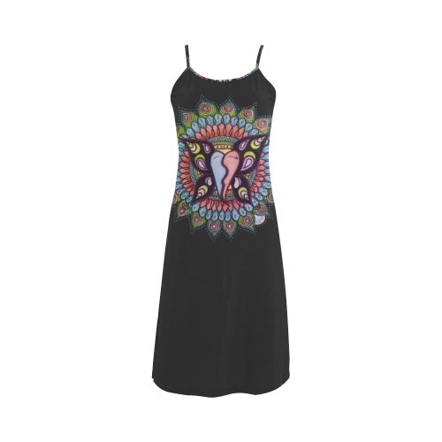 Rendezvous black Alcestis Slip Dress (Model D05)