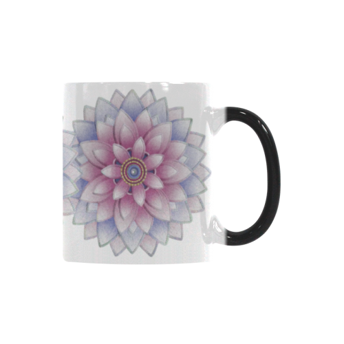 ornaments pink+blue on white Custom Morphing Mug