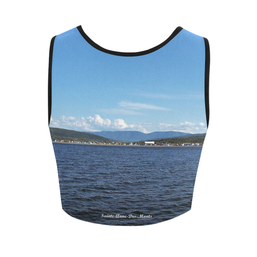 Mount Albert from the Sea Women's Crop Top (Model T42)