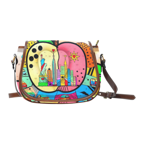 Big APPLE by Nico Bielow Saddle Bag/Large (Model 1649)