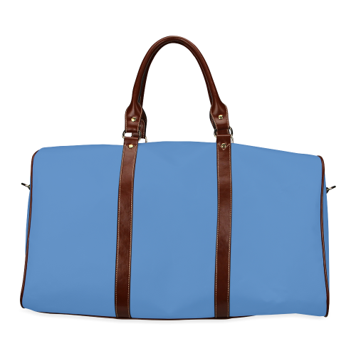 Palace Blue Color Accent Waterproof Travel Bag/Small (Model 1639)