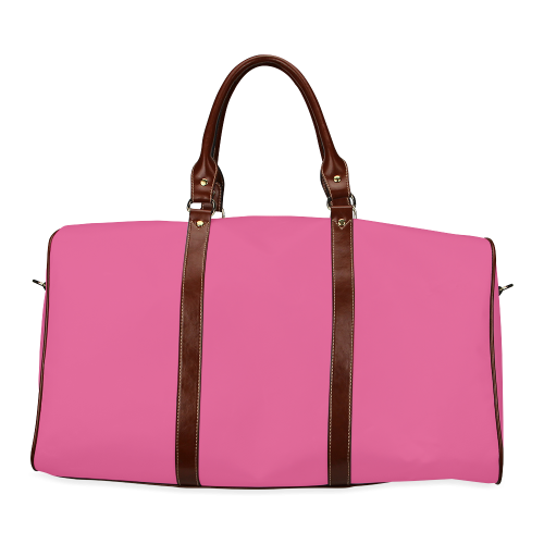 Magenta Color Accent Waterproof Travel Bag/Small (Model 1639)