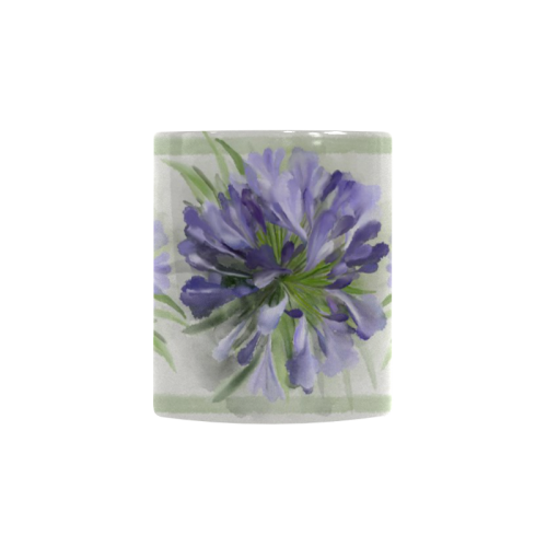 Purple Flowers Custom Morphing Mug