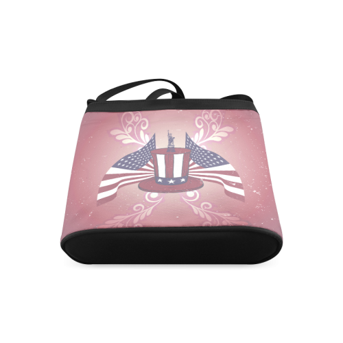 USA flag and hat Crossbody Bags (Model 1613)