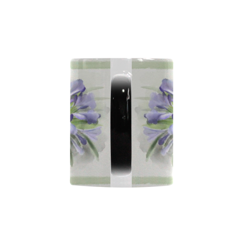 Purple Flowers Custom Morphing Mug