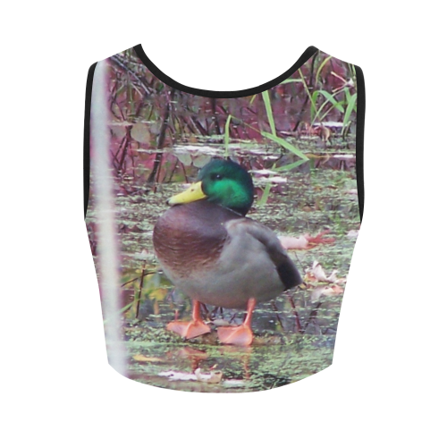 Mallard Drake Women's Crop Top (Model T42)