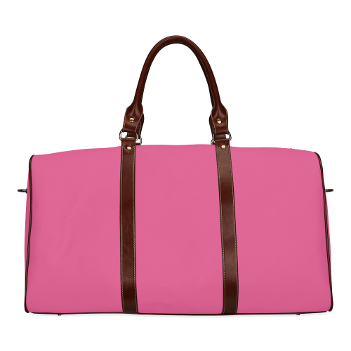 Magenta Color Accent Waterproof Travel Bag/Small (Model 1639)