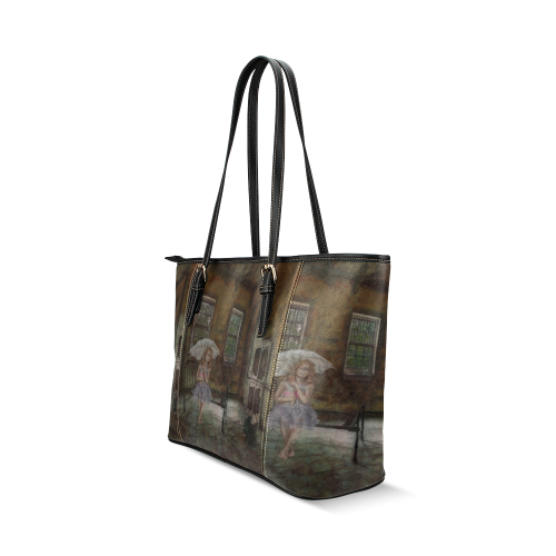 Room 13 - The Girl Leather Tote Bag/Small (Model 1640)