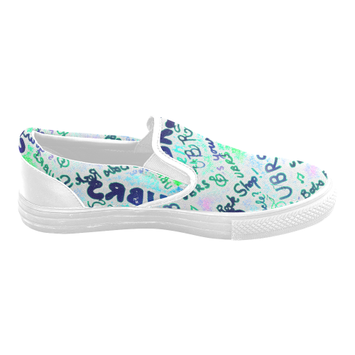 CUSTOM UBRS Women's Unusual Slip-on Canvas Shoes (Model 019)