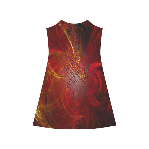 Red Firebird Phoenix Alcestis Slip Dress (Model D05)