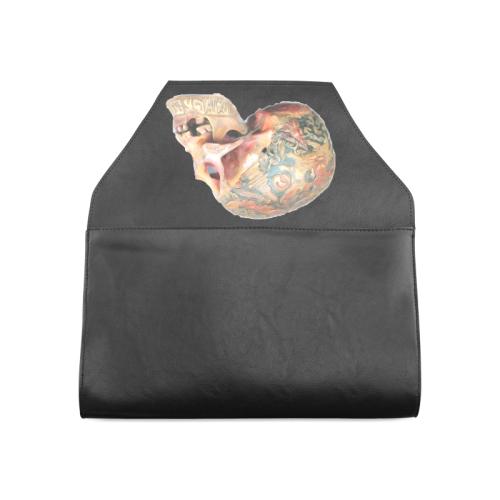 Colored Human Skull Clutch Bag (Model 1630)