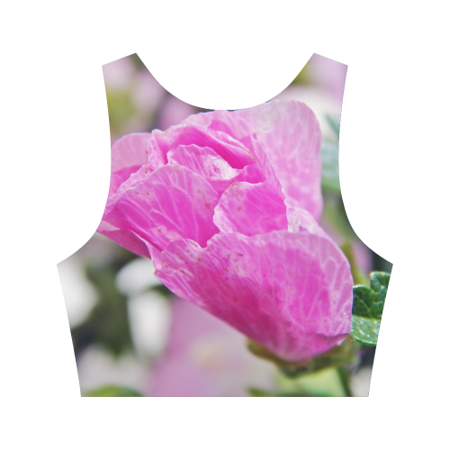 Musk Mallow Women's Crop Top (Model T42)