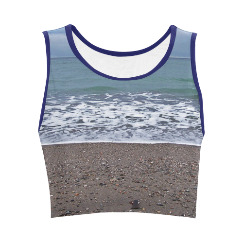 Foam on the Beach Women's Crop Top (Model T42)