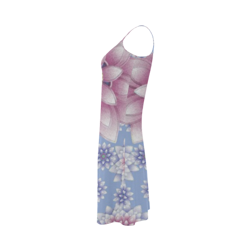 ornaments pink+blue Alcestis Slip Dress (Model D05)