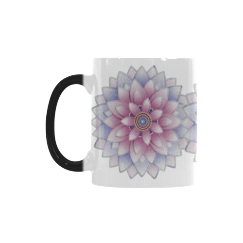 ornaments pink+blue on white Custom Morphing Mug