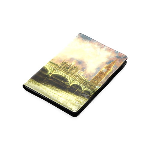 Abstract Golden Westminster Bridge in London Custom NoteBook A5