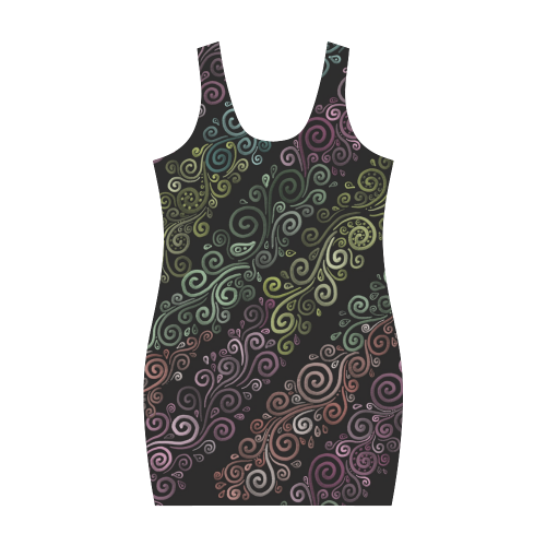 Psychedelic pastel Medea Vest Dress (Model D06)