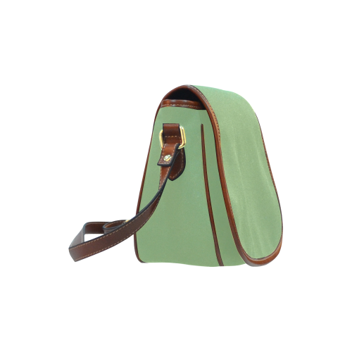 Green Tea Color Accent Saddle Bag/Large (Model 1649)