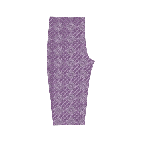 Lilac Jacuard Hestia Cropped Leggings (Model L03)