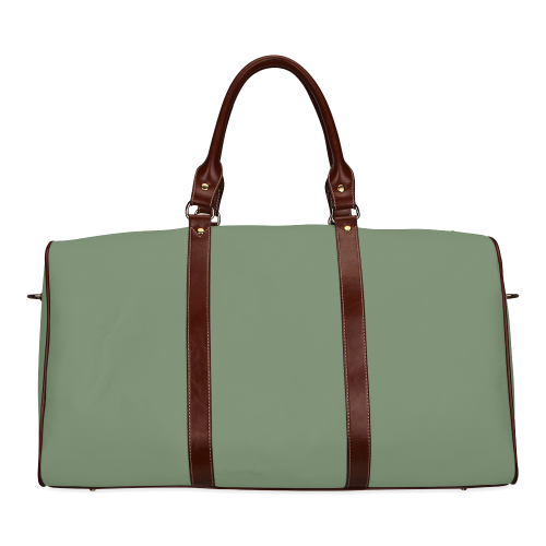 Vineyard Green Color Accent Waterproof Travel Bag/Small (Model 1639)