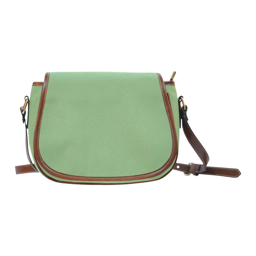 Green Tea Color Accent Saddle Bag/Large (Model 1649)