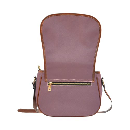 Crushed Berry Color Accent Saddle Bag/Large (Model 1649)