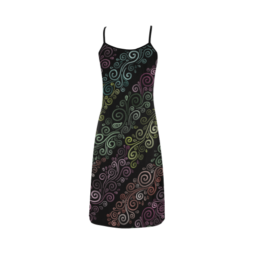 Psychedelic pastel Alcestis Slip Dress (Model D05)