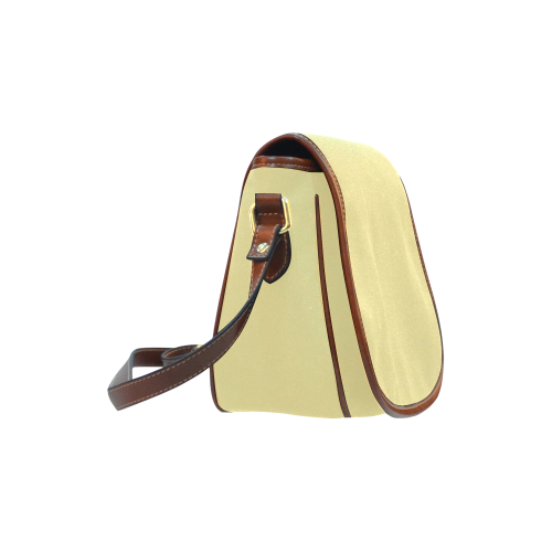 Custard Color Accent Saddle Bag/Large (Model 1649)
